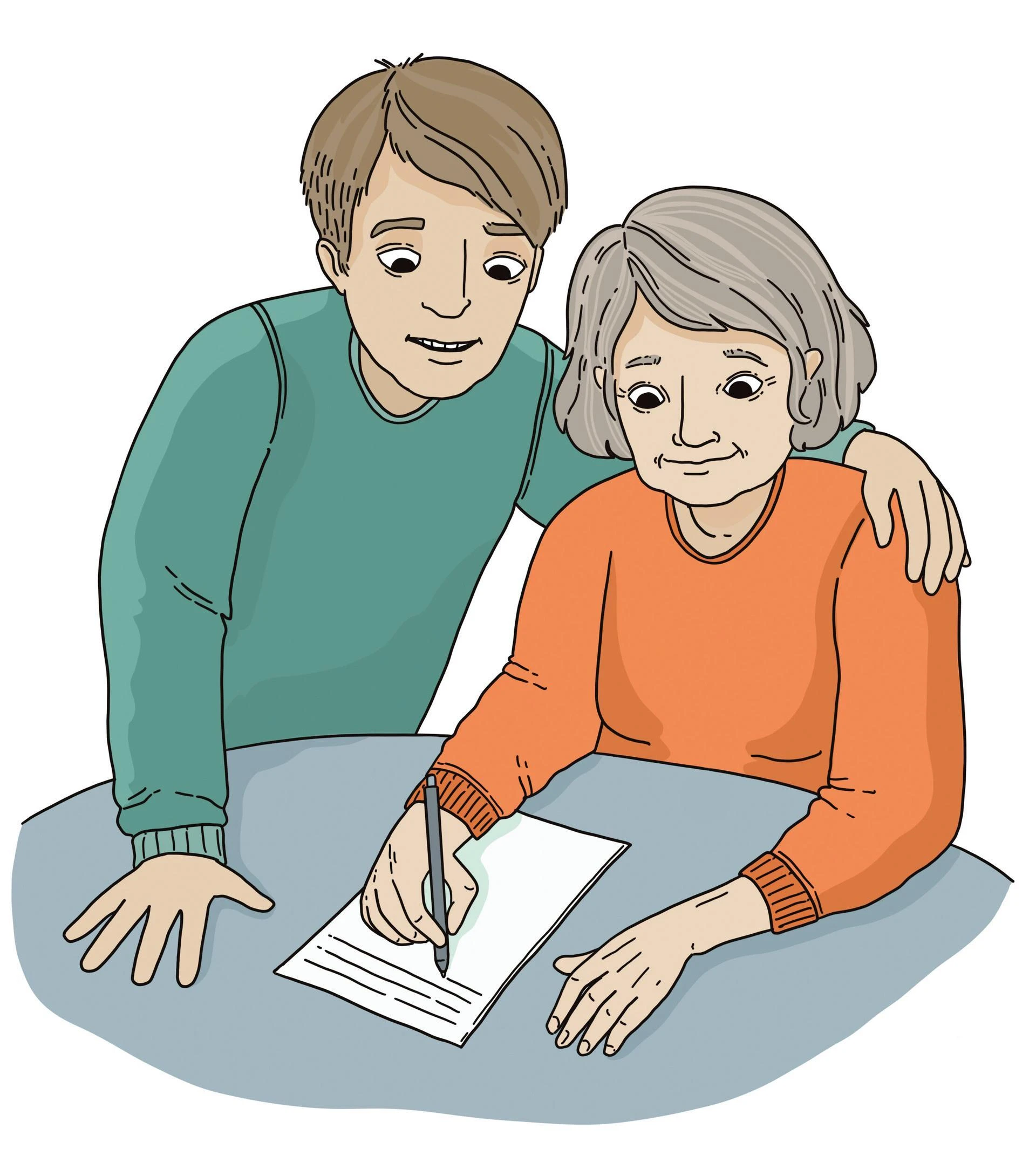 Text and image section image